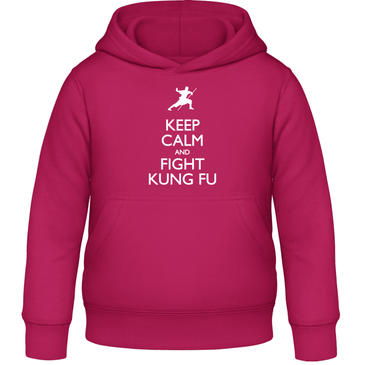 Keep Calm And Fight Kung Fu Hettegenser for barn contain pic