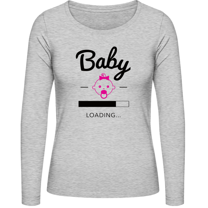 Baby Girl Loading Progress T-shirt à manches longues pour femmes 0 image