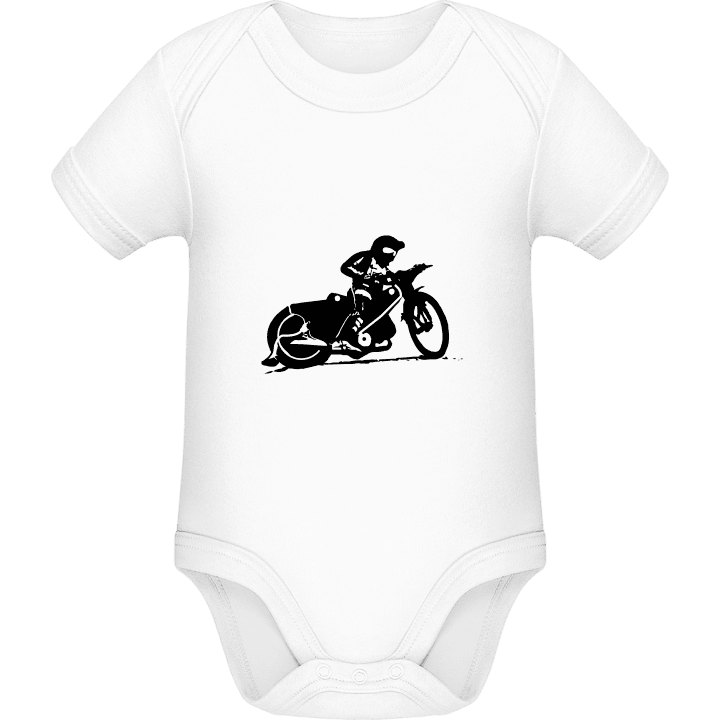 Speedway Racing Silhouette Baby Rompertje contain pic