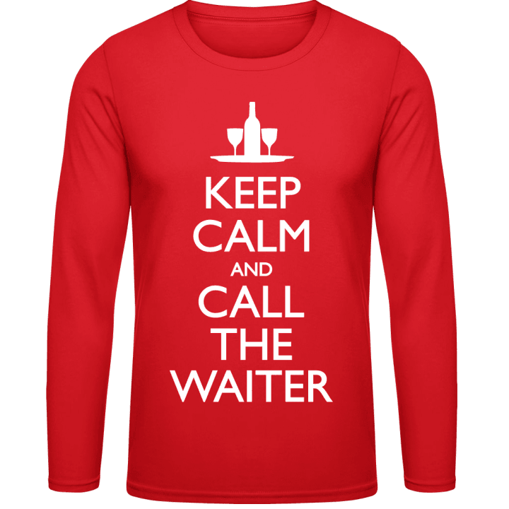 Keep Calm And Call The Waiter Langermet skjorte contain pic