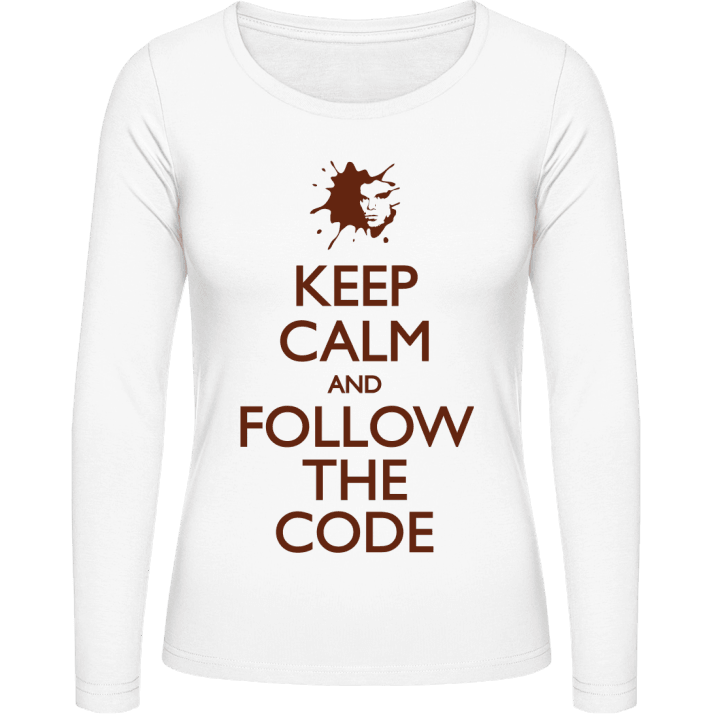 Keep Calm and Follow the Code Frauen Langarmshirt 0 image