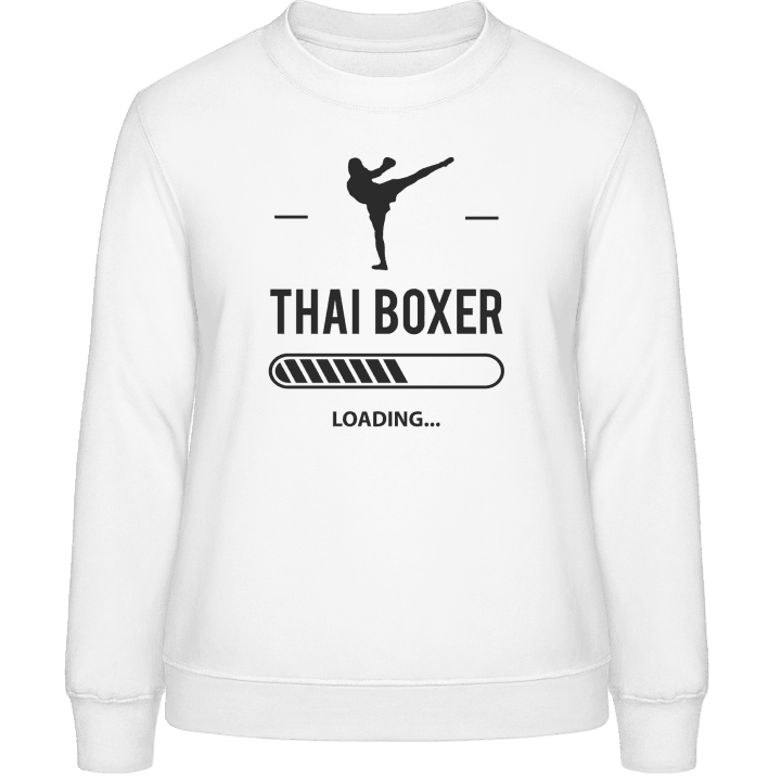 Thai Boxer Loading Frauen Sweatshirt contain pic