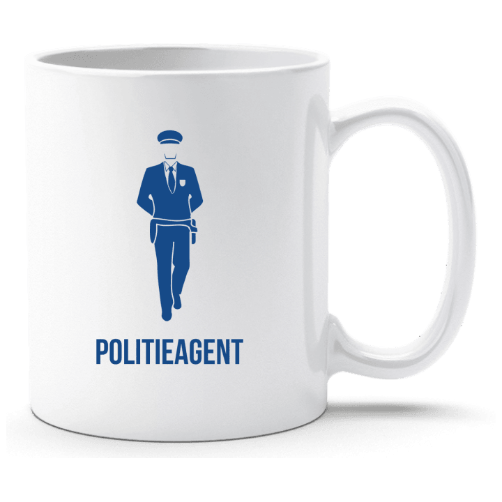 Politieagent Silhouette Cup contain pic