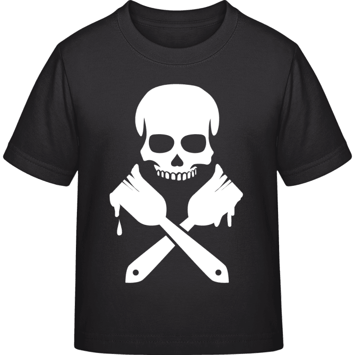 Painter Skull T-shirt pour enfants contain pic