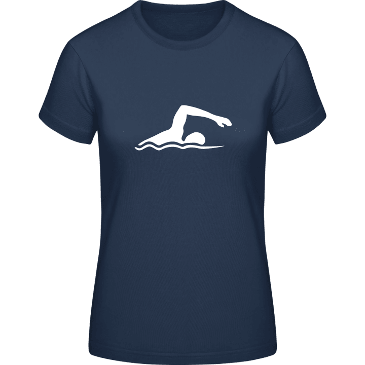 Swimmer Illustration T-shirt för kvinnor contain pic