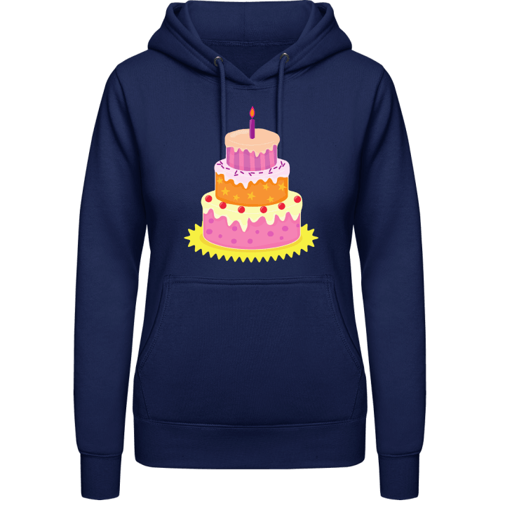 Birthday Cake With Light Hettegenser for kvinner contain pic