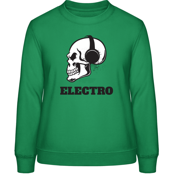 Electro Music Skull Sweatshirt för kvinnor contain pic