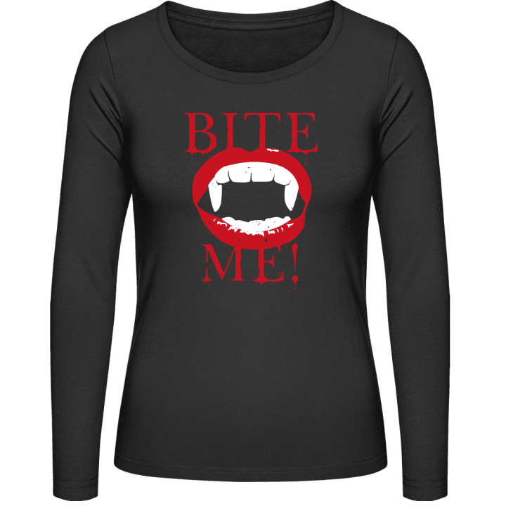 Bite Me Vamp Langermet skjorte for kvinner contain pic