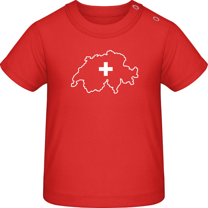 Switzerland Swiss Map T-shirt bébé contain pic