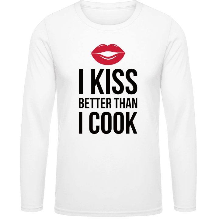 I Kiss Better Than I Cook Långärmad skjorta contain pic