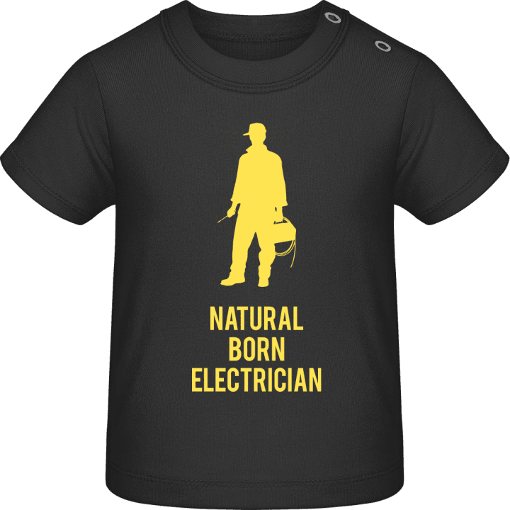 Natural Born Electrician Camiseta de bebé contain pic