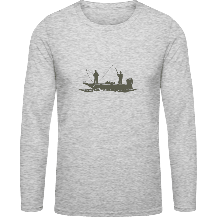 Fishing in a Boat Long Sleeve Shirt contain pic