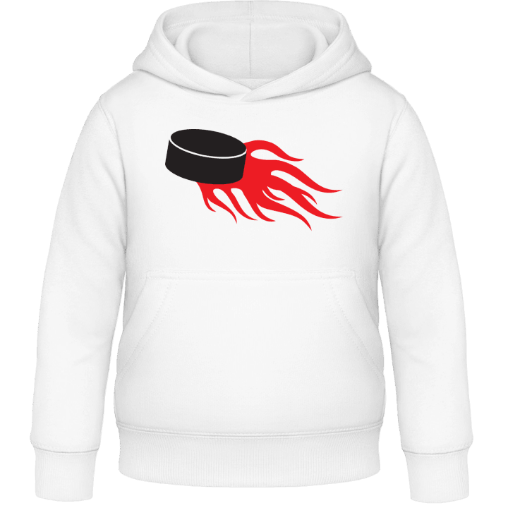 Ice Hockey On Fire Kids Hoodie contain pic