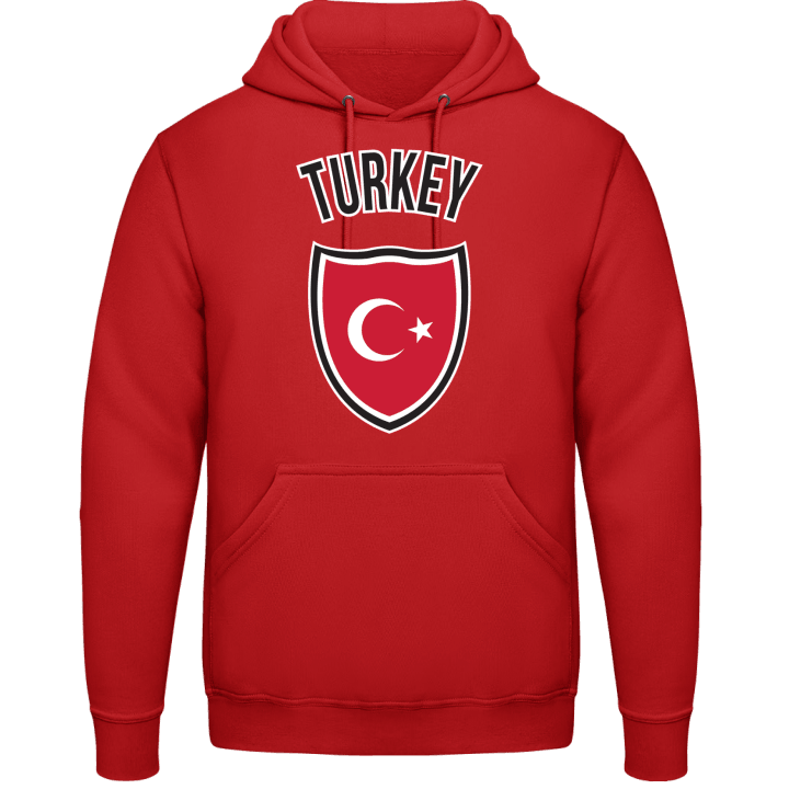 Turkey Flag Shield Felpa con cappuccio contain pic