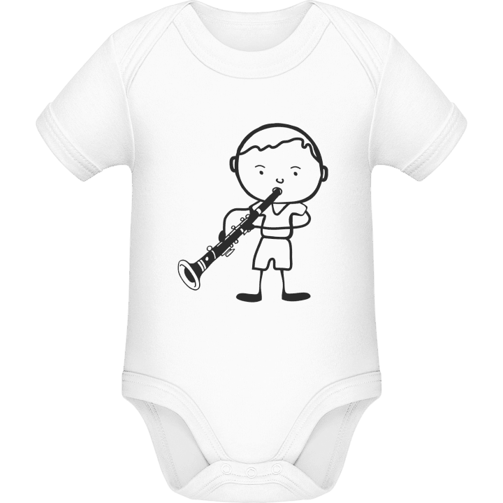 Clarinetist Comic Character Baby Romper contain pic