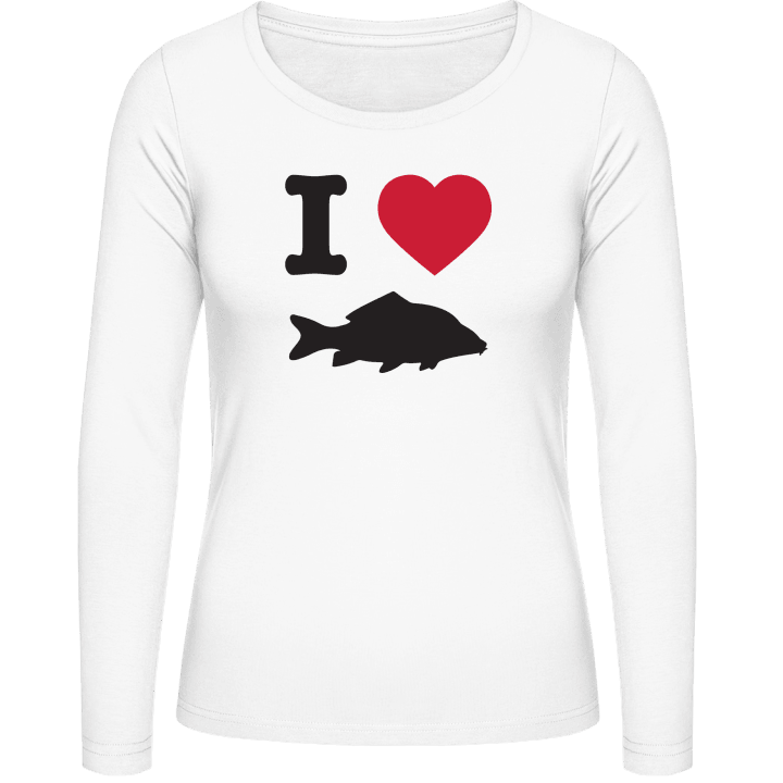 I Love Carp Fishing Frauen Langarmshirt 0 image