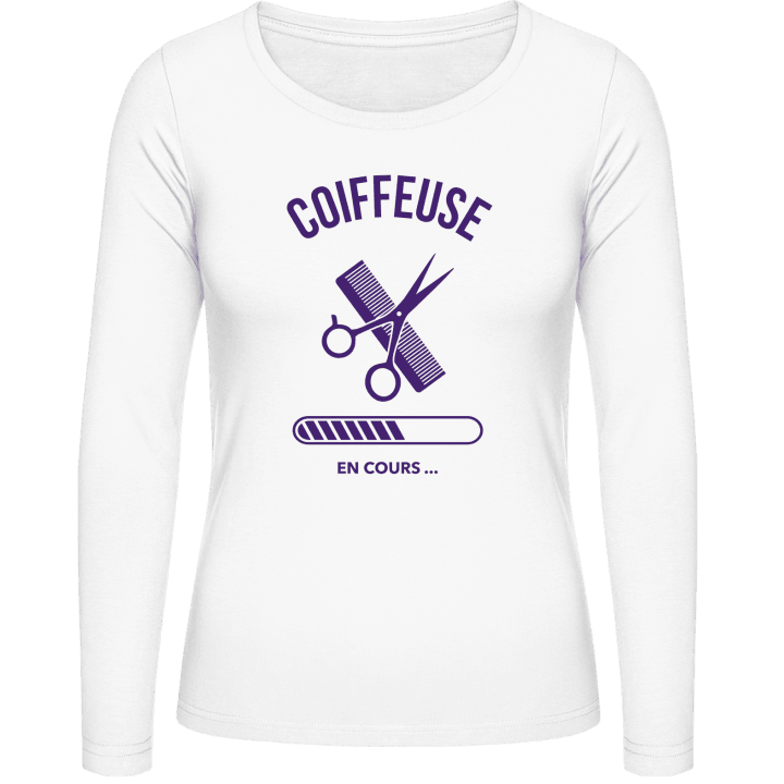 Coiffeuse En Cours Langermet skjorte for kvinner contain pic