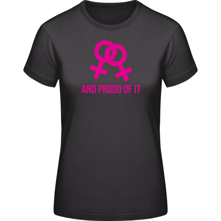 Lesbian And Proud Of It T-shirt för kvinnor 0 image
