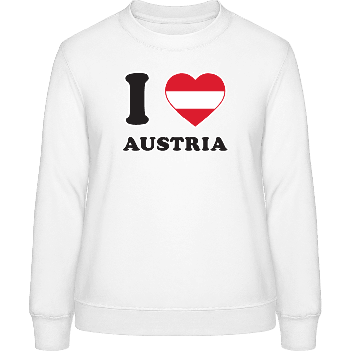 I Love Austria Fan Sweatshirt för kvinnor 0 image