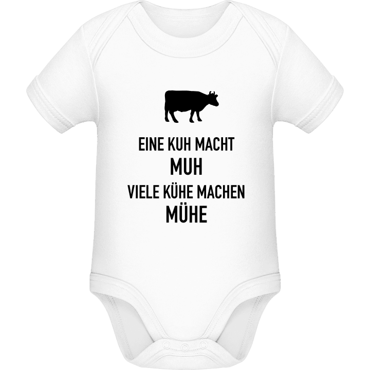 Kuh macht Muh, Kühe machen Mühe Baby Romper 0 image