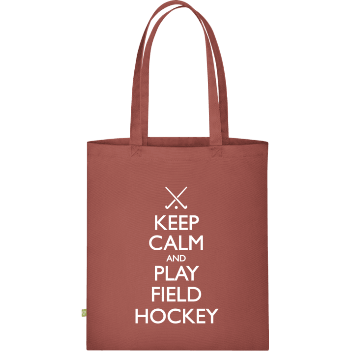 Keep Calm And Play Field Hockey Väska av tyg contain pic