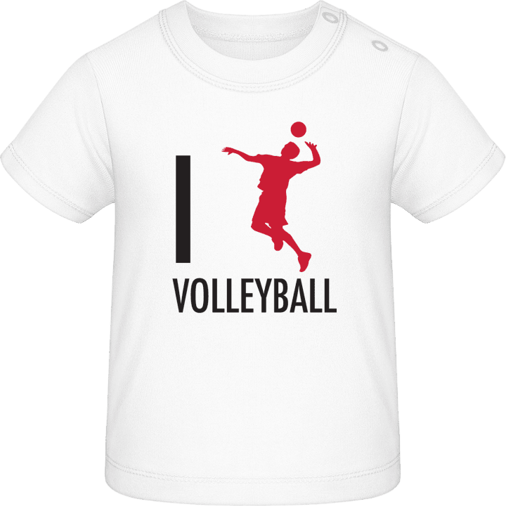 I Love Volleyball Baby T-skjorte contain pic