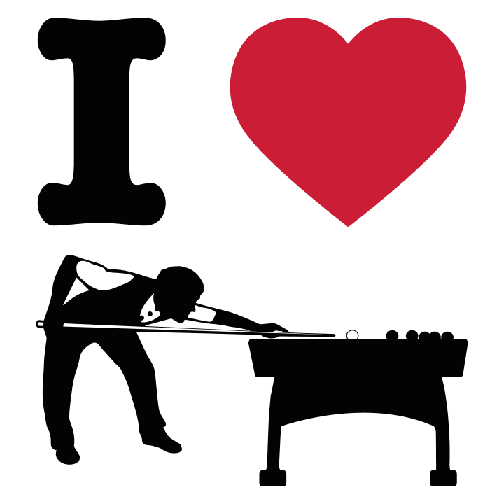 I Love Billiards T-paita 0 image