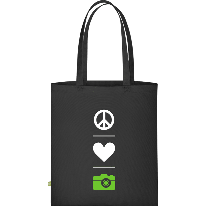 Peace Love Photography Väska av tyg contain pic