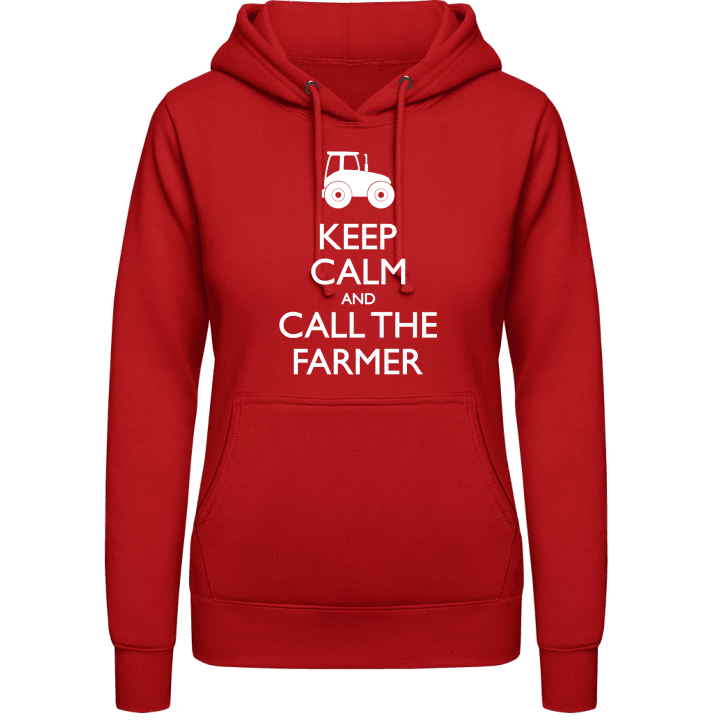Keep Calm And Call The Farmer Frauen Kapuzenpulli contain pic