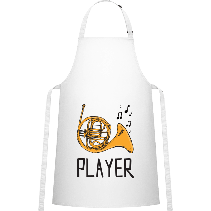 French Horn Player Illustration Delantal de cocina contain pic