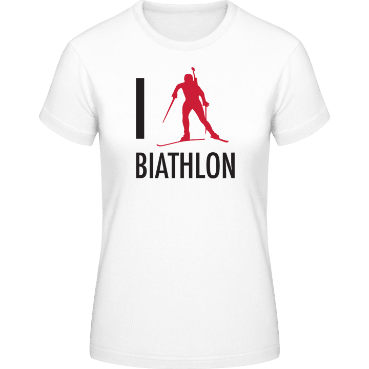 I Love Biathlon T-shirt för kvinnor 0 image