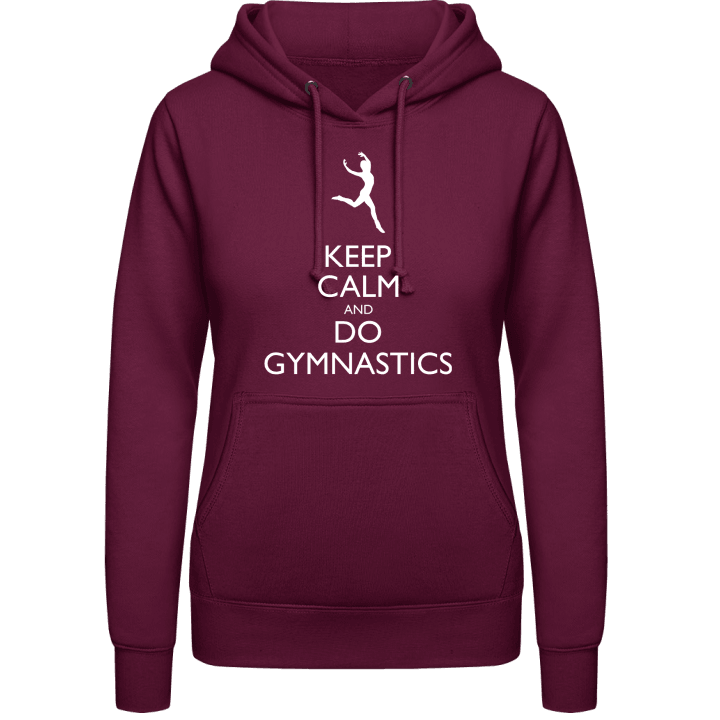 Keep Calm and do Gymnastics Felpa con cappuccio da donna contain pic