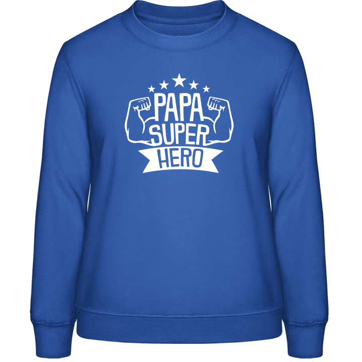 Papa Super Hero Sweatshirt för kvinnor contain pic
