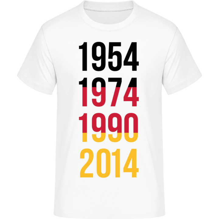 1954 1974 1990 2014 T-skjorte 0 image