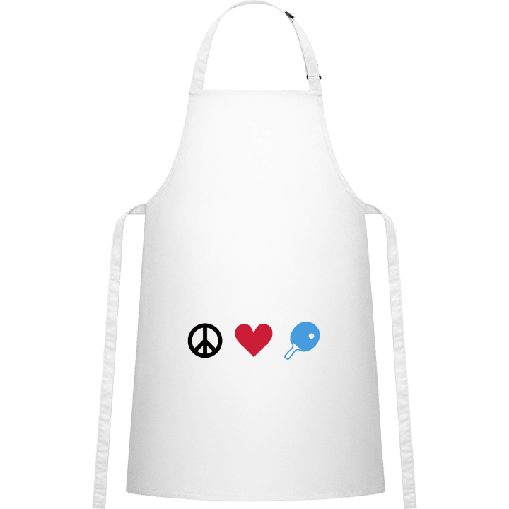 Peace Love Ping Pong Förkläde för matlagning contain pic