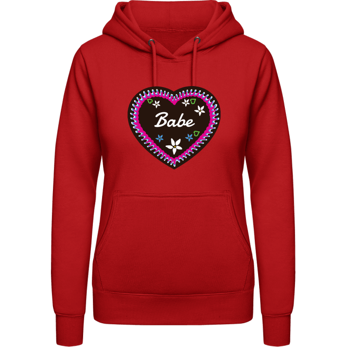Babe Gingerbread Heart Vrouwen Hoodie contain pic