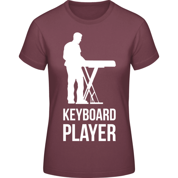 Keyboard Player T-skjorte for kvinner contain pic