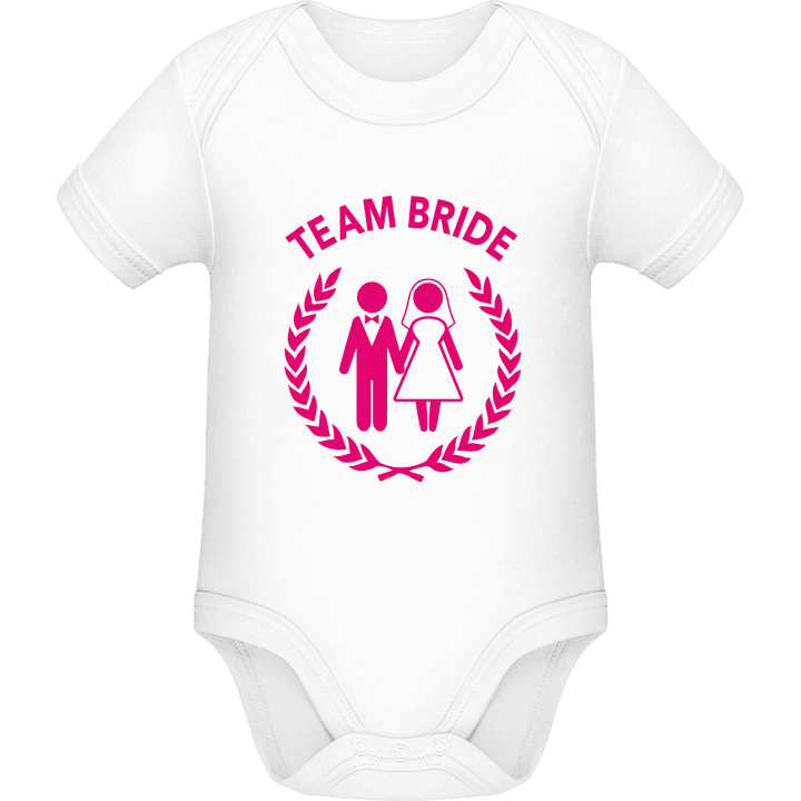 Team Bride Own Text Baby Romper contain pic