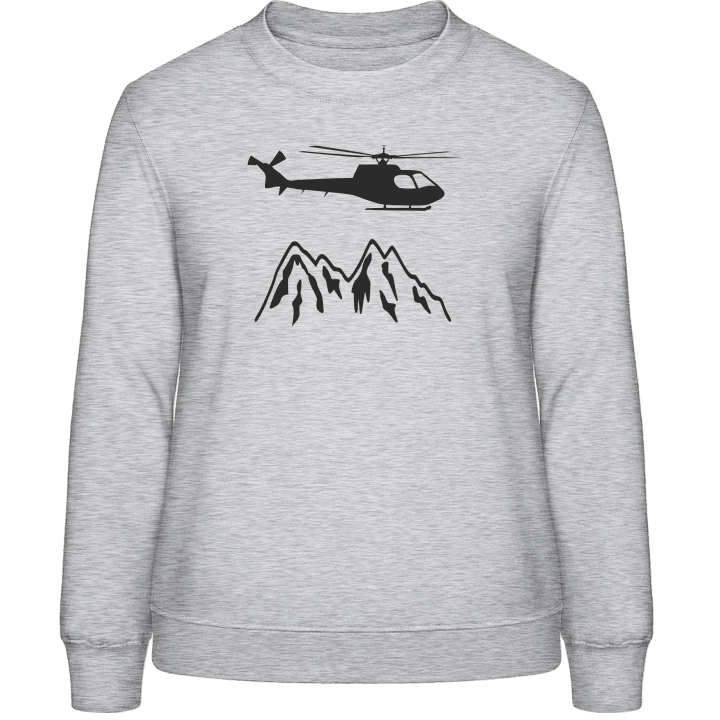 Mountain Rescue Helicopter Sweatshirt för kvinnor contain pic