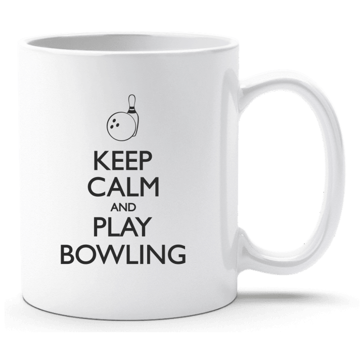 Keep Calm and Play Bowling Cup contain pic