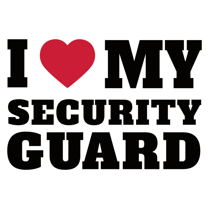 I Love My Security Guard T-skjorte for kvinner 0 image