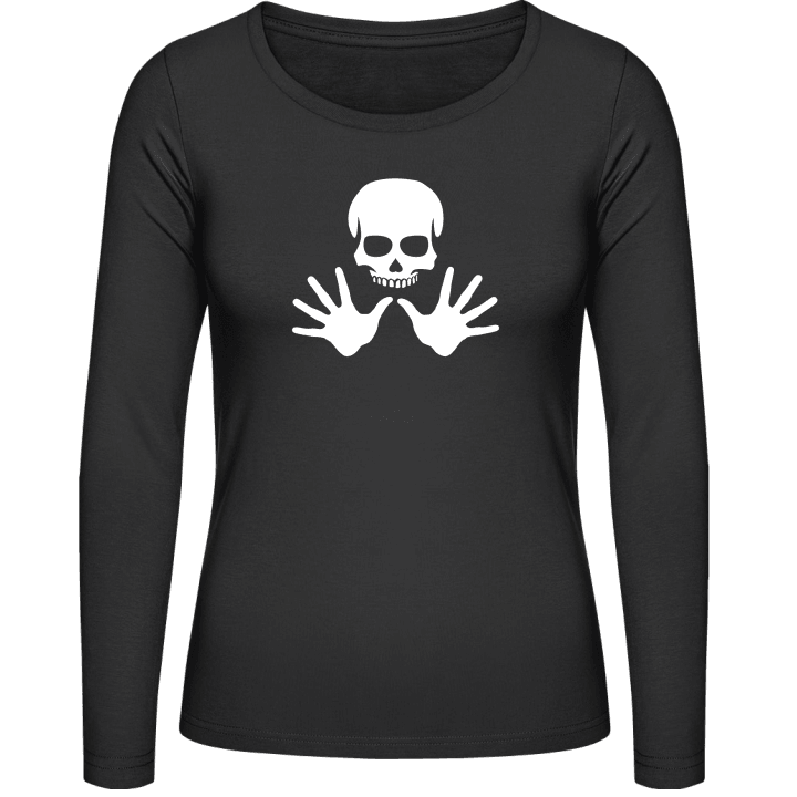 Masseur Hands Skull Vrouwen Lange Mouw Shirt contain pic