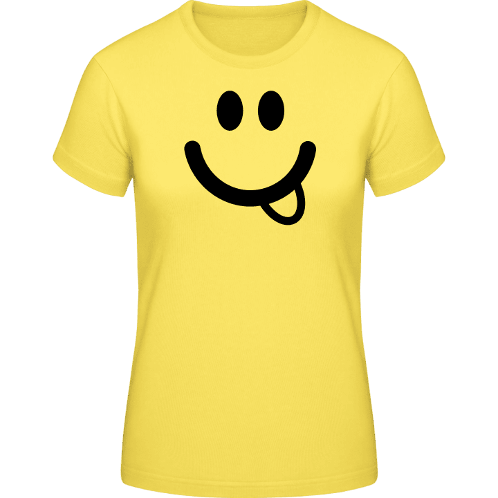 Naughty Smiley T-shirt pour femme contain pic