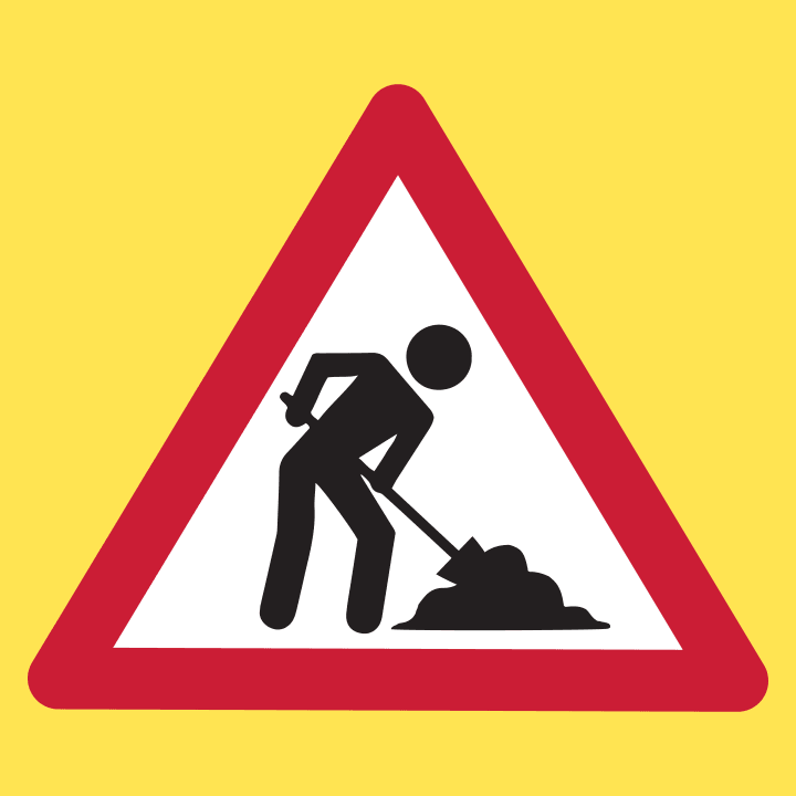 Construction Site Warning T-shirt för bebisar 0 image