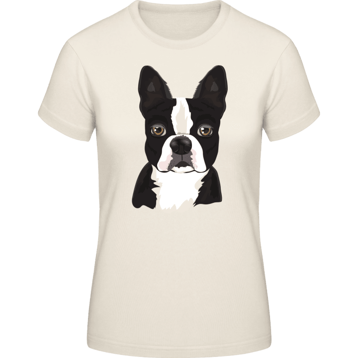 Boston Terrier Tête réaliste T-shirt pour femme 0 image