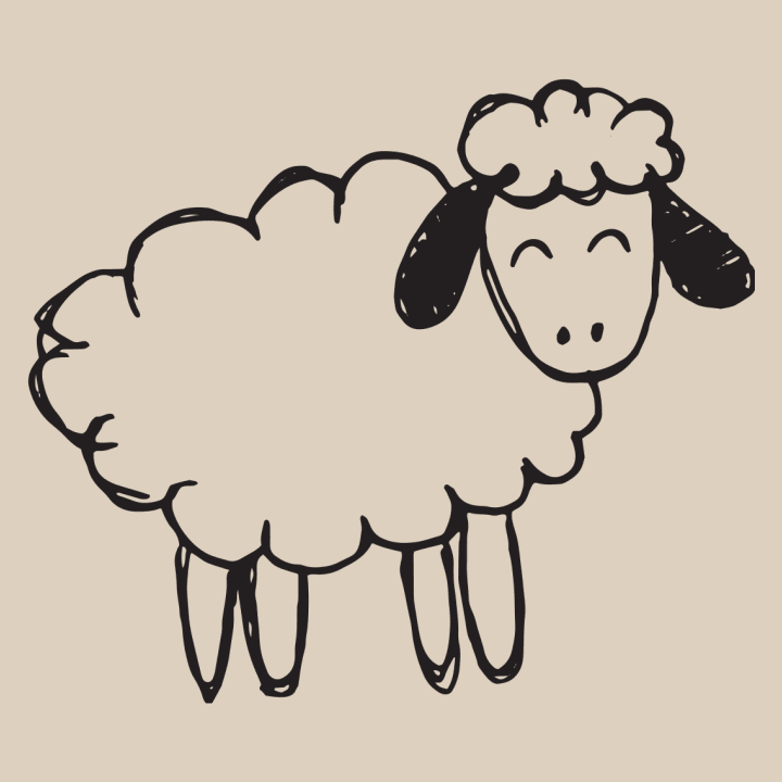 Happy Sheep Sketch T-shirt pour femme 0 image