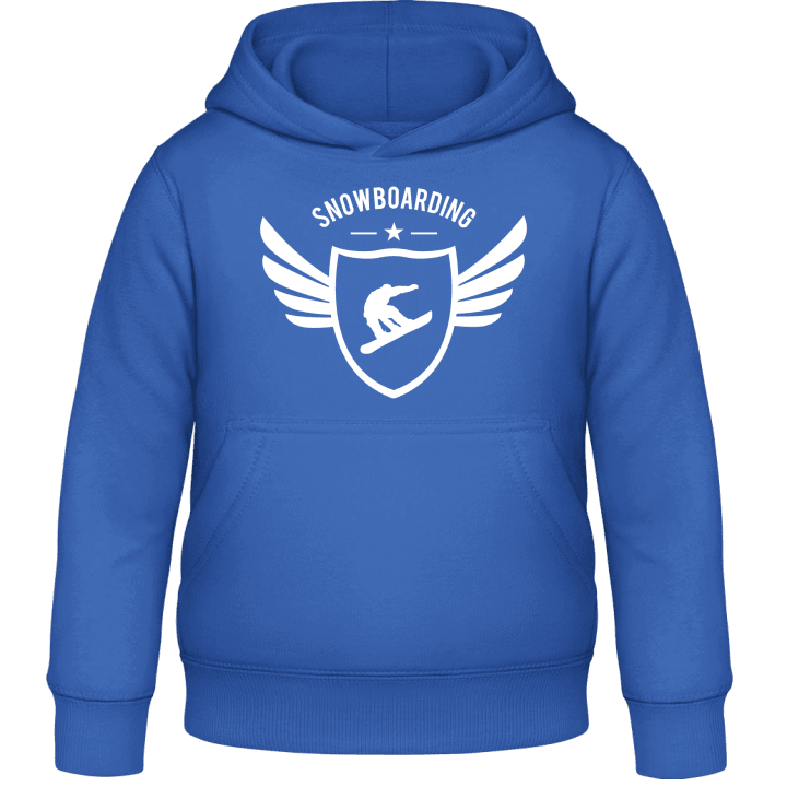 Snowboarding Winged Kids Hoodie contain pic