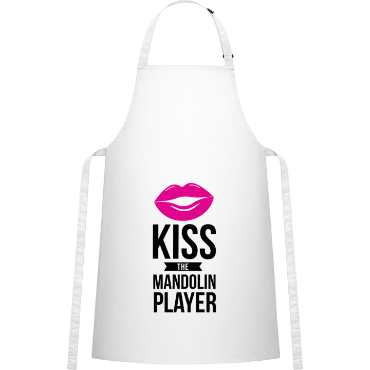 Kiss The Mandolin Player Delantal de cocina contain pic
