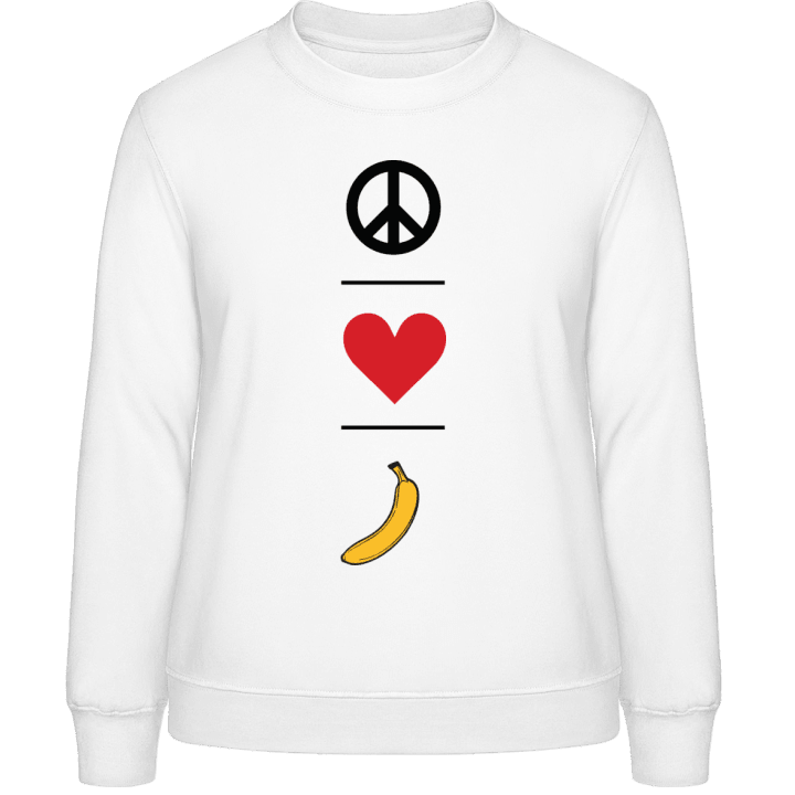 Peace Love Banana Sweatshirt för kvinnor contain pic