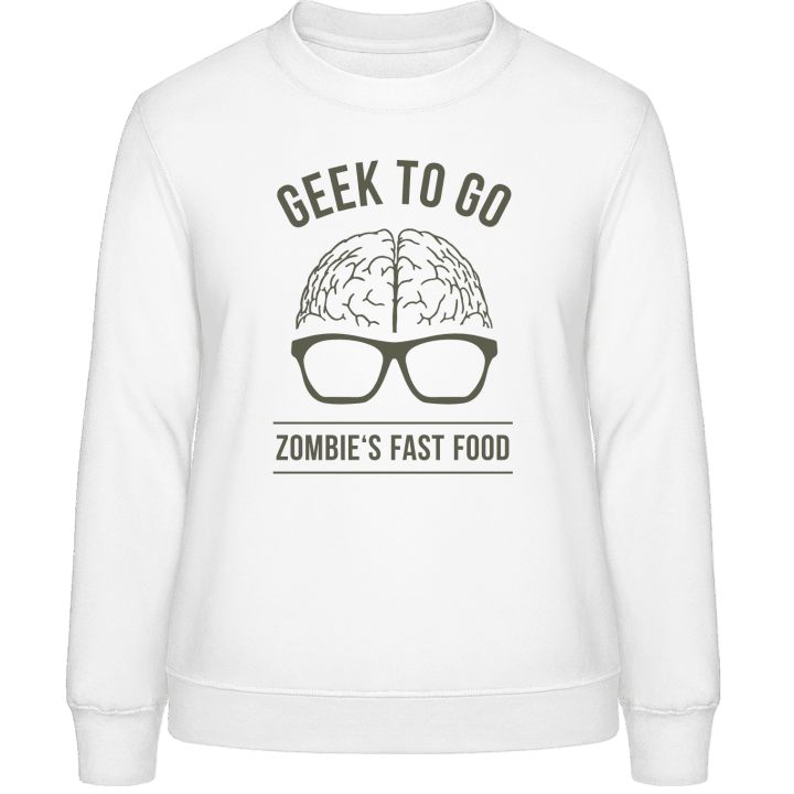 Geek To Go Zombie Food Sweatshirt för kvinnor 0 image
